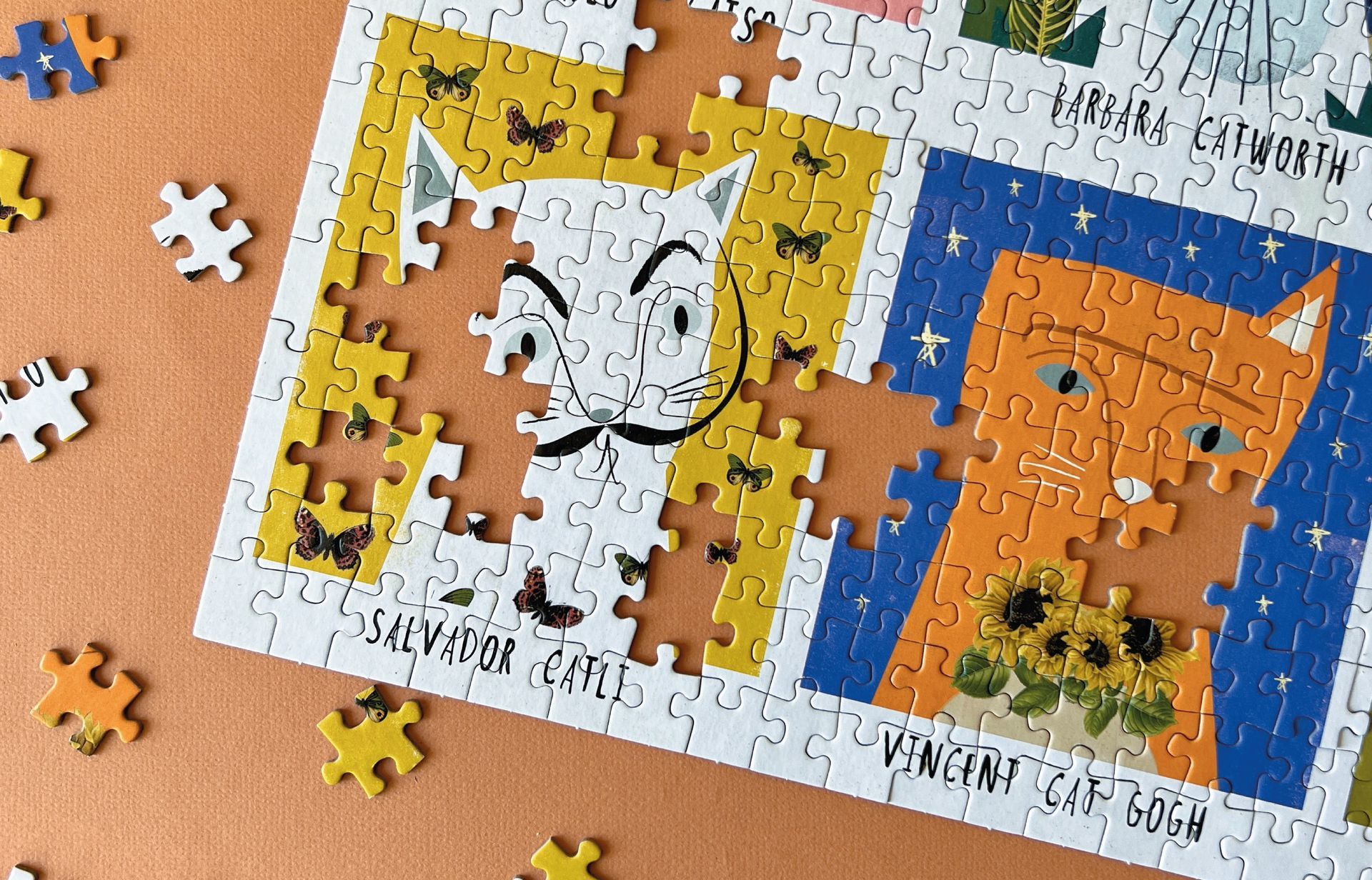 Puzzle Art Cats Happily