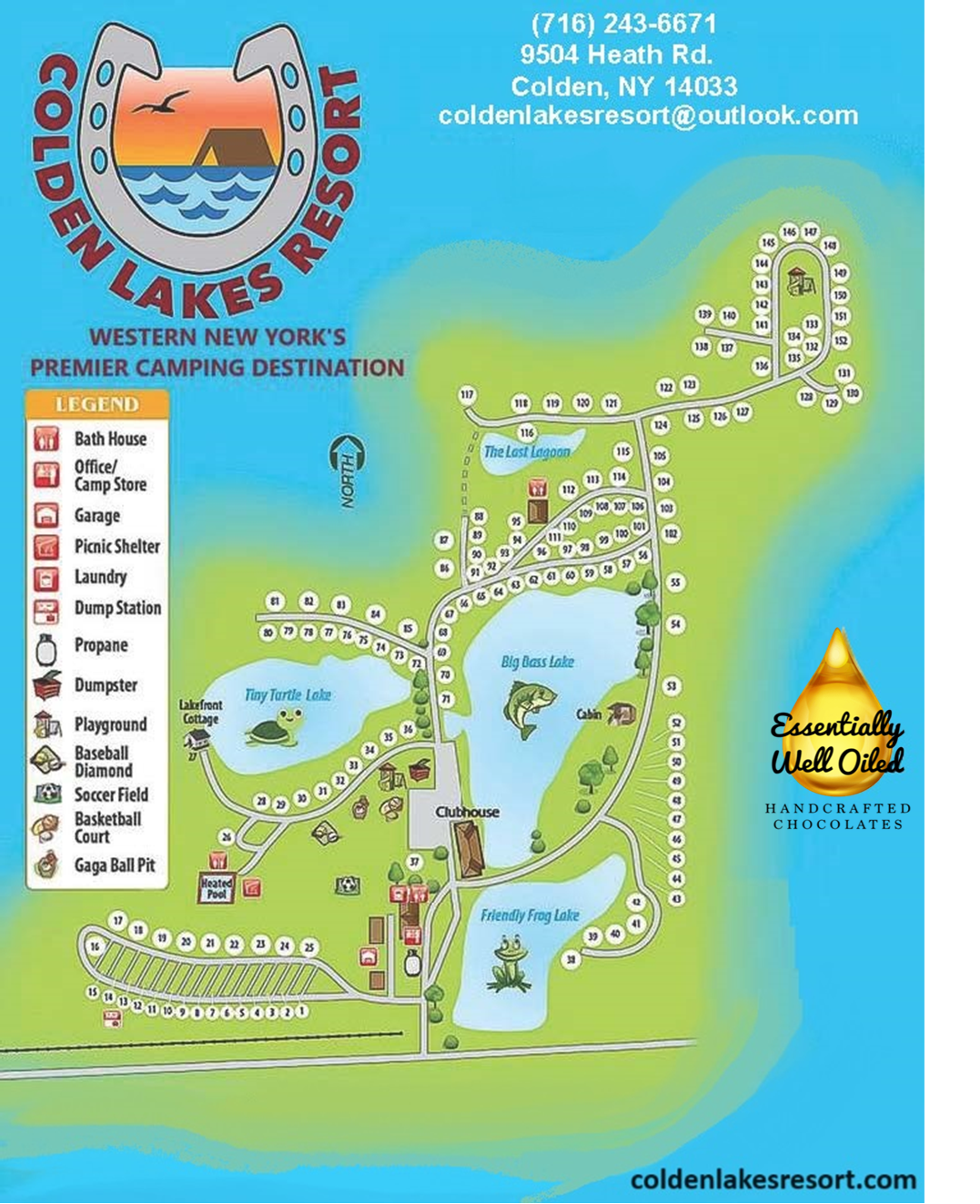 Colden Lakes Resort Map
