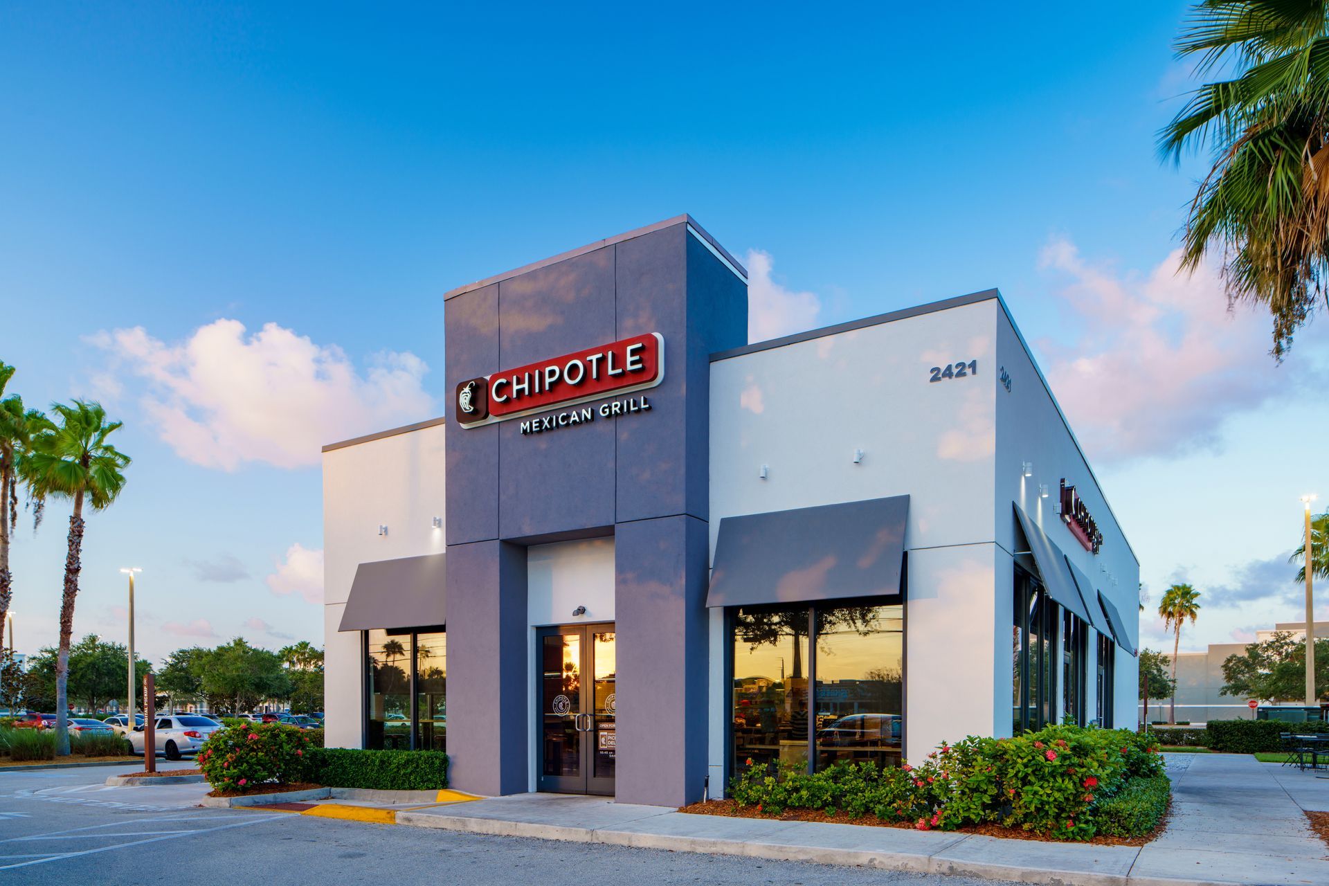 Exterior of Chipotle Restaurant