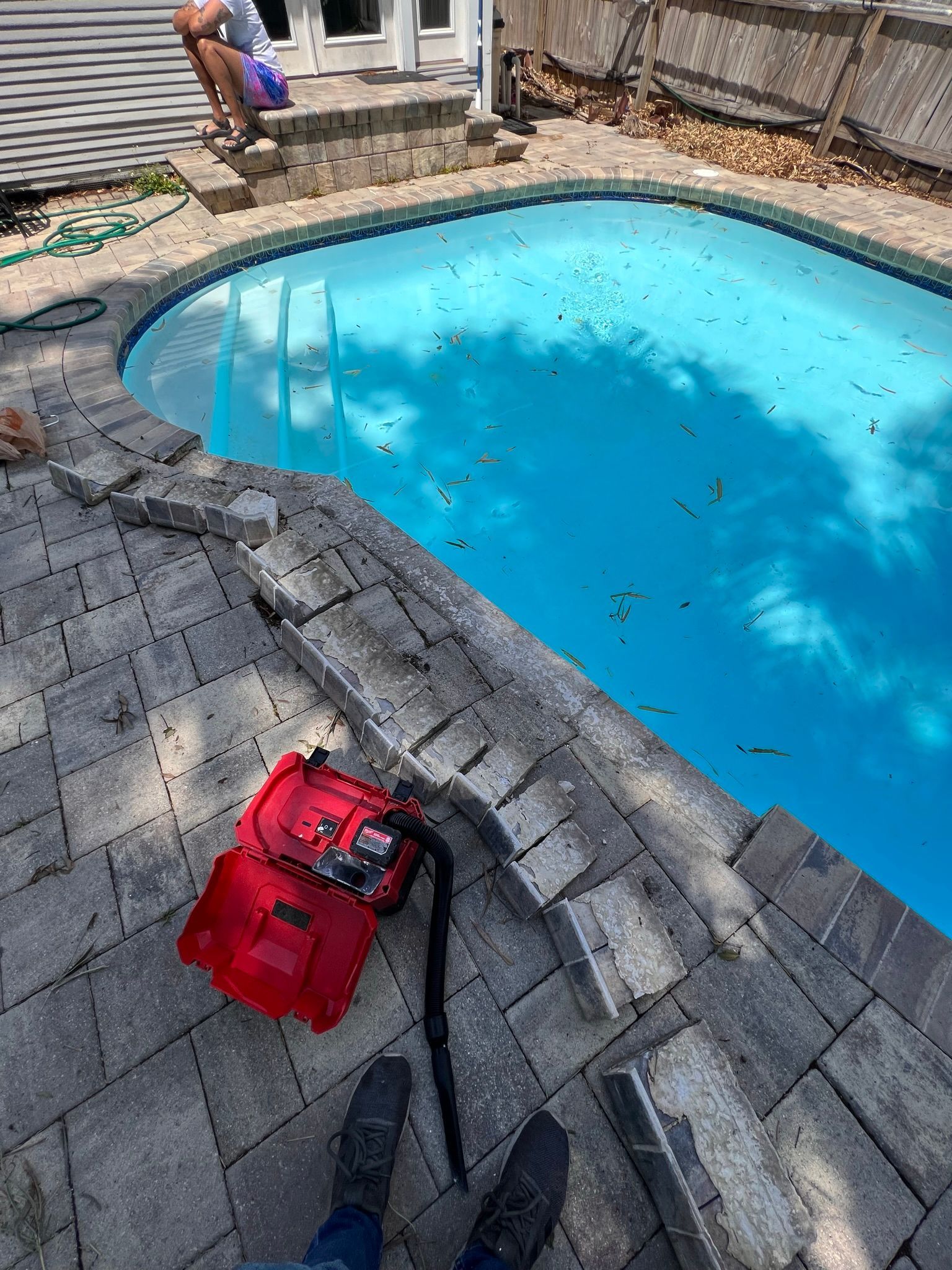 pool coping repair before