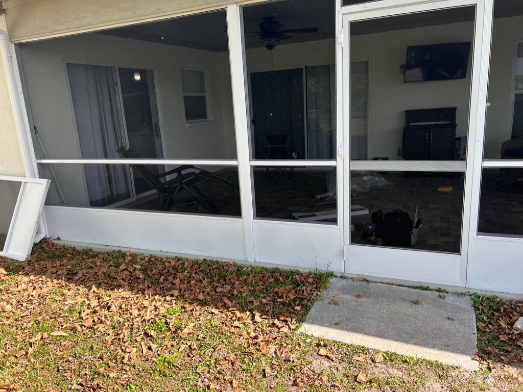 screen replacement and pool cage painti