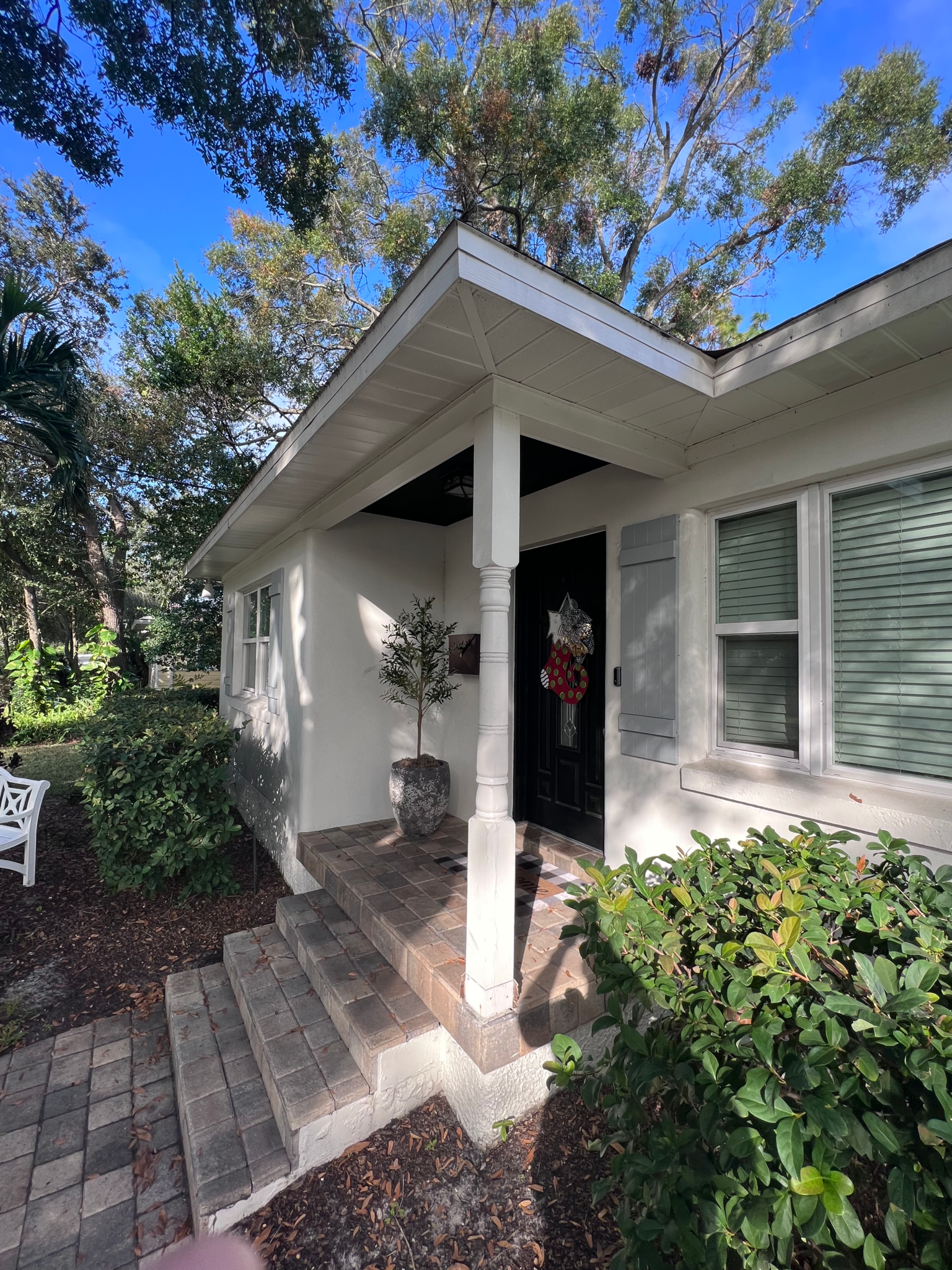 Front Porch Post Replacement Before