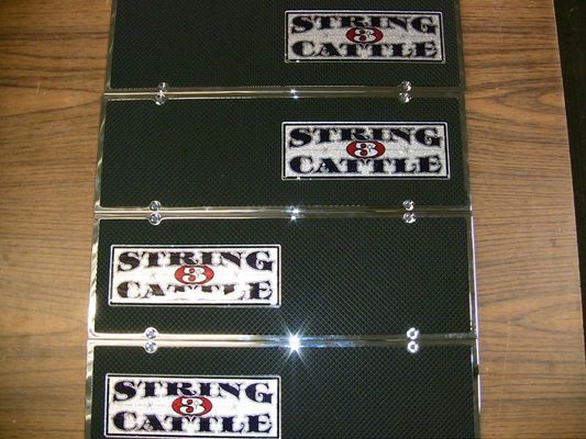 Four black cases with 