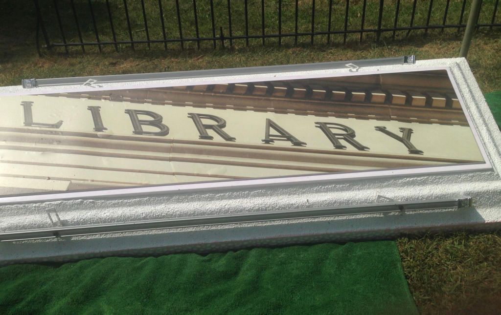 Vault with word library on top