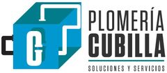 A logo for a company called plomeria cubilla