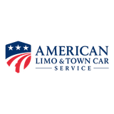 The logo for american limo and town car service