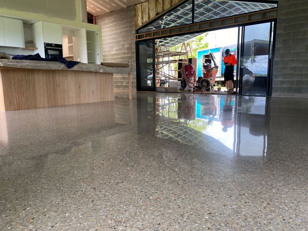 Shiny floor after polishing — Flooring in Moomin QLD