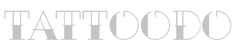 The word tattoodo is written in gray letters on a white background.