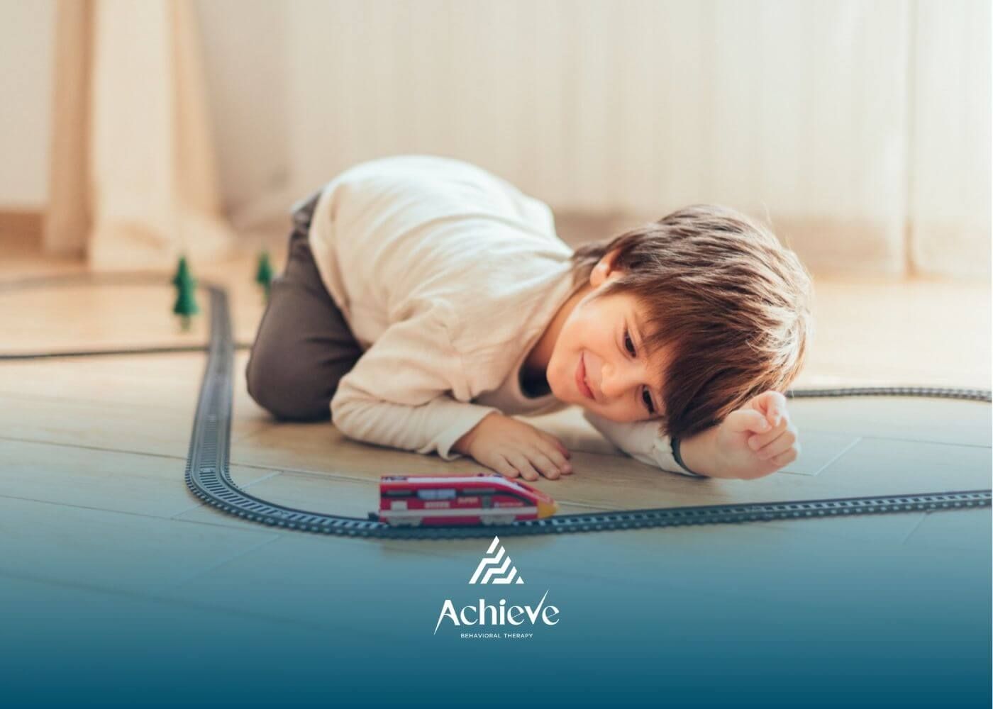 ABA therapist supporting a child during a learning activity.