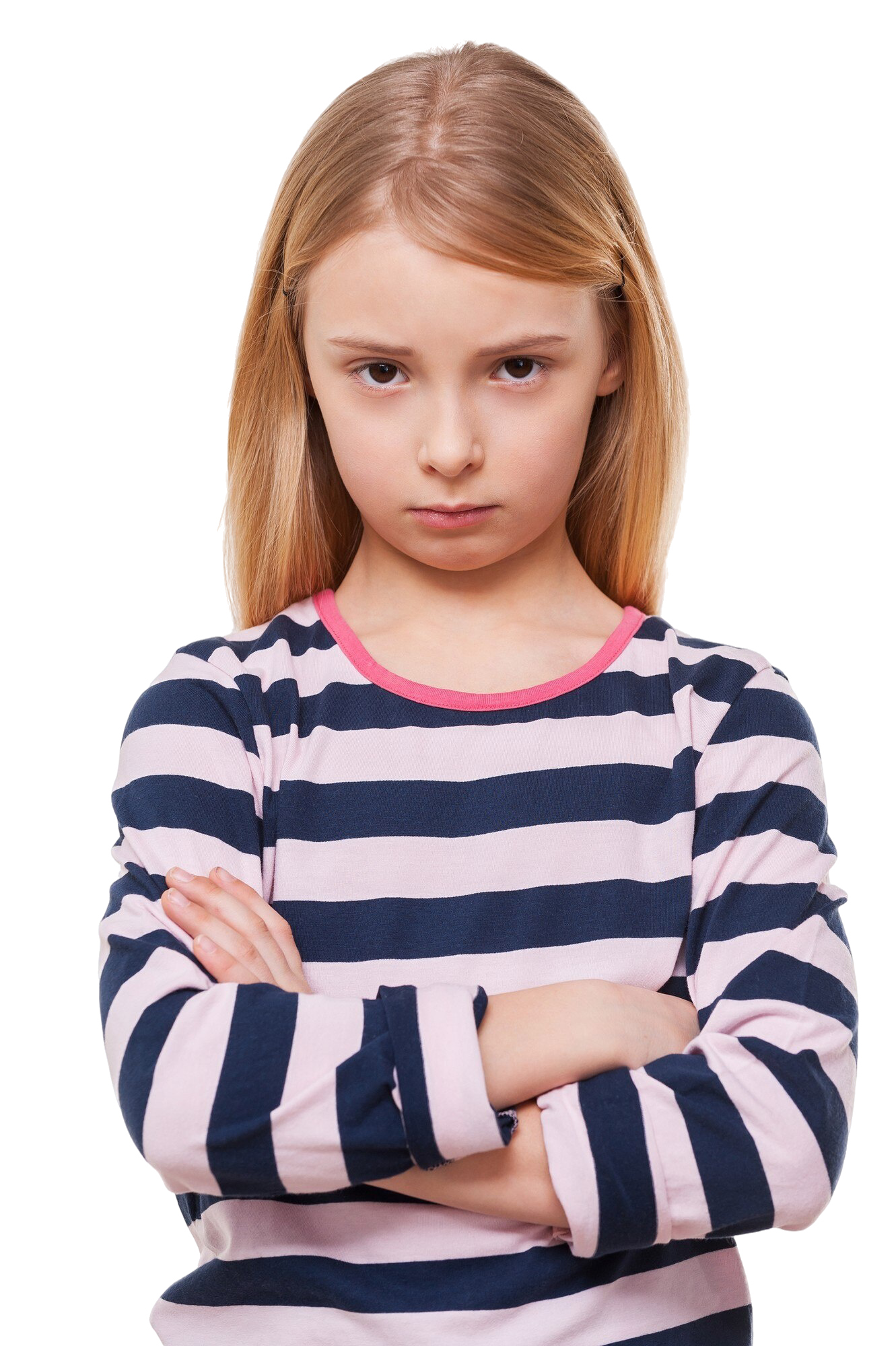 Autistic child looking a little withdrawn