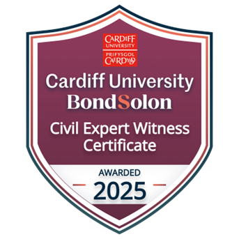 Cardiff University BondSolon civil expert witness certificate