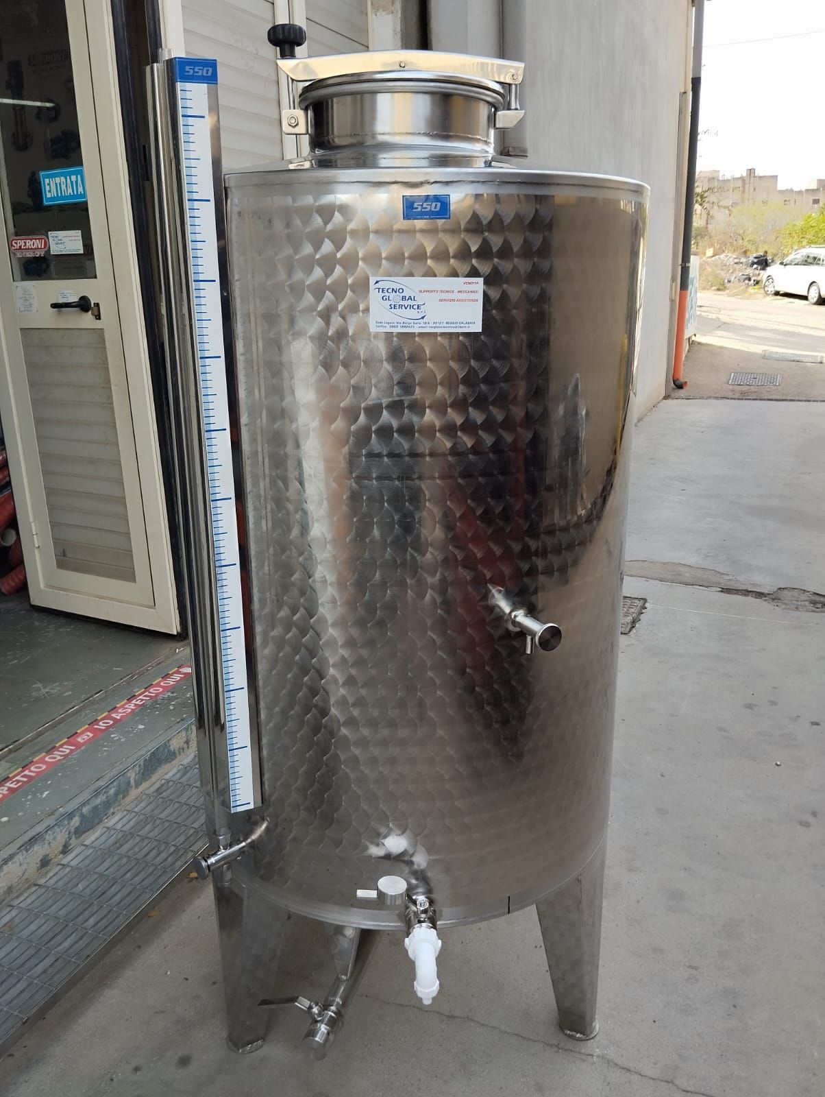 serbatoio acciaio inox