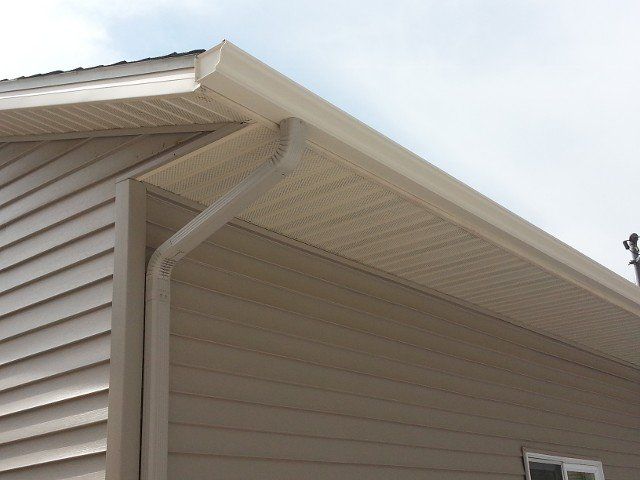 Gutter Cleaning Images — Gutter on Roof in Lagrange, IL