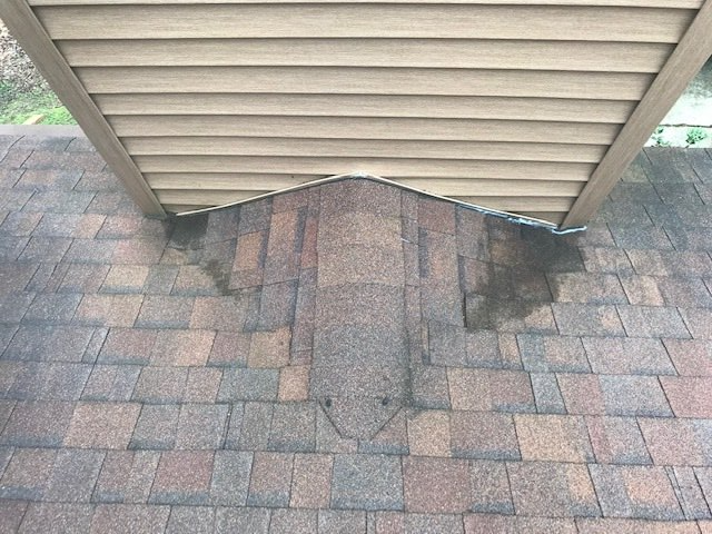 Darkened Shingle Roof Side View — Charlotte, NC — Roof Repair and Inspection Specialist LLC