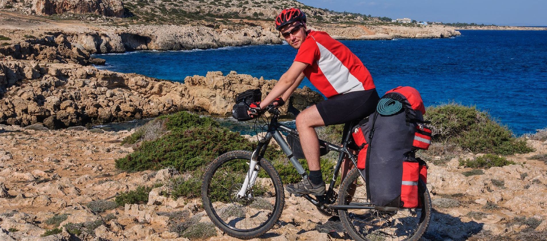 Cycling storage at the Constantinou Athena Beach Hotel. Cycling holidays in Paphos, Cyprus 