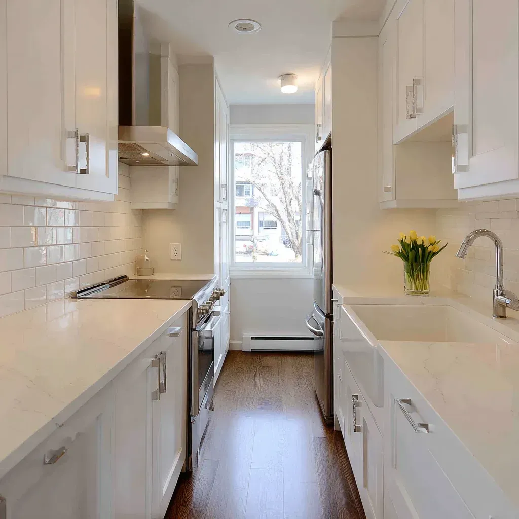 High-quality Vancouver kitchen remodel highlighting granite island seating, custom storage cabinetry, and modern lighting fixtures.
Modern kitchen renovation Vancouver BC including quartz slab countertops, tile backsplash design, and professional design-build execution.
Vancouver kitchen remodeling transformation showcasing marble surfaces, shaker cabinet installation, and full renovation services.
Luxury Vancouver kitchen renovation featuring bespoke cabinetry, granite waterfall island, hardwood flooring, and premium finish details.