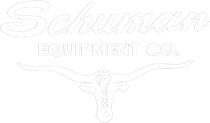 Light gray Schumacher Equipment Co. logo with stylized deer antlers and lettering