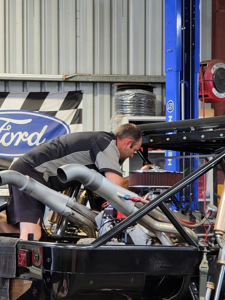 Mechanic working on a hotrod - Mechanics in Townsville, QLD