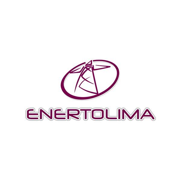 Un logotipo morado para una empresa llamada enertolima.