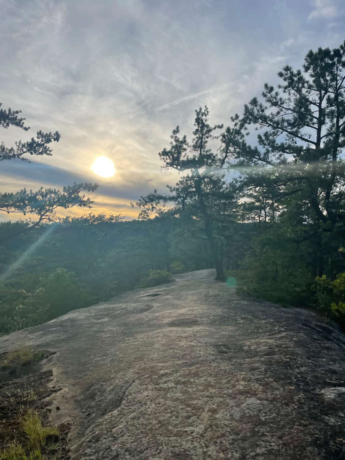 Sunset View at Jennifers Overlook in the Red River Gorge