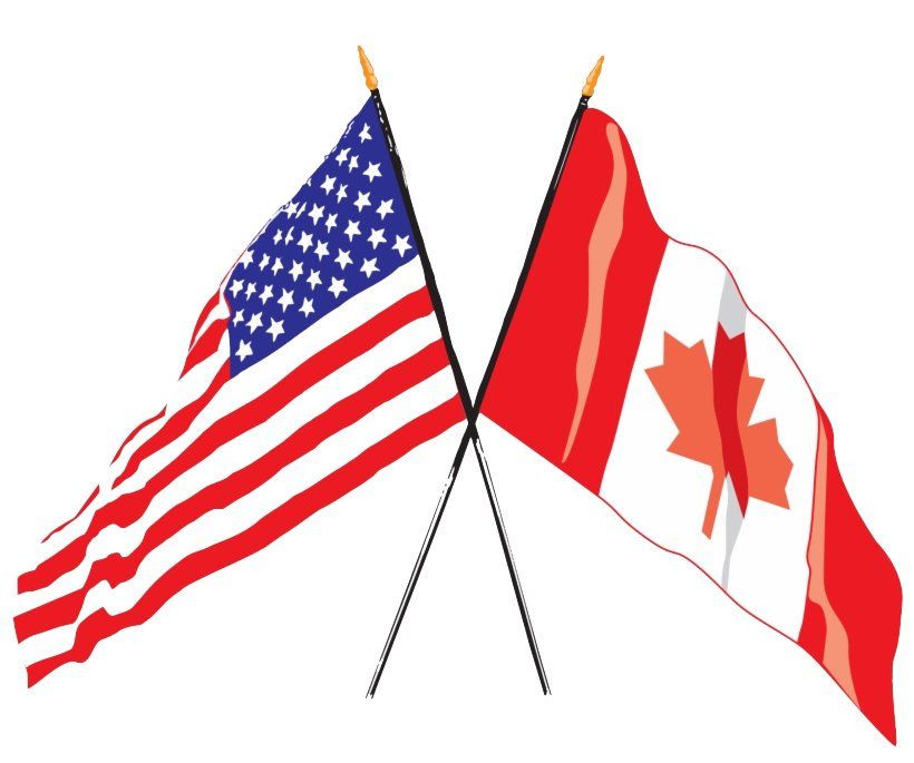 USA and Canada Flag