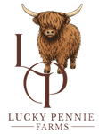 lucky pennie farms logo.