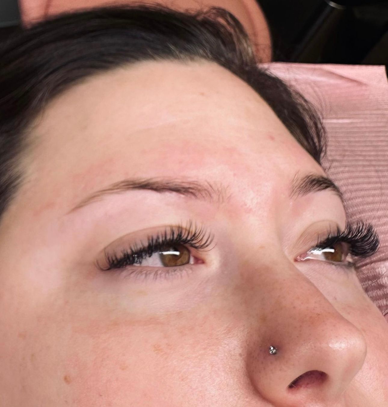 Woman with Eyelash Extensions — Davidson, NC — LKN Lash & Brow Studio