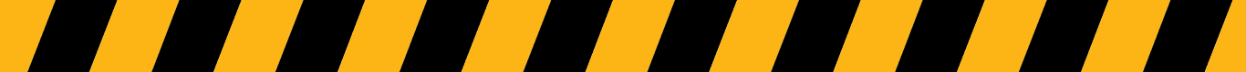 Yellow and black striped banner pattern with a bold diagonal design