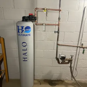 Apex Climate Control - A white cylinder with halo ultimate written on it