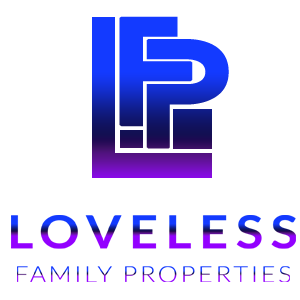 stylized blue-to-purple LF monogram above company name
