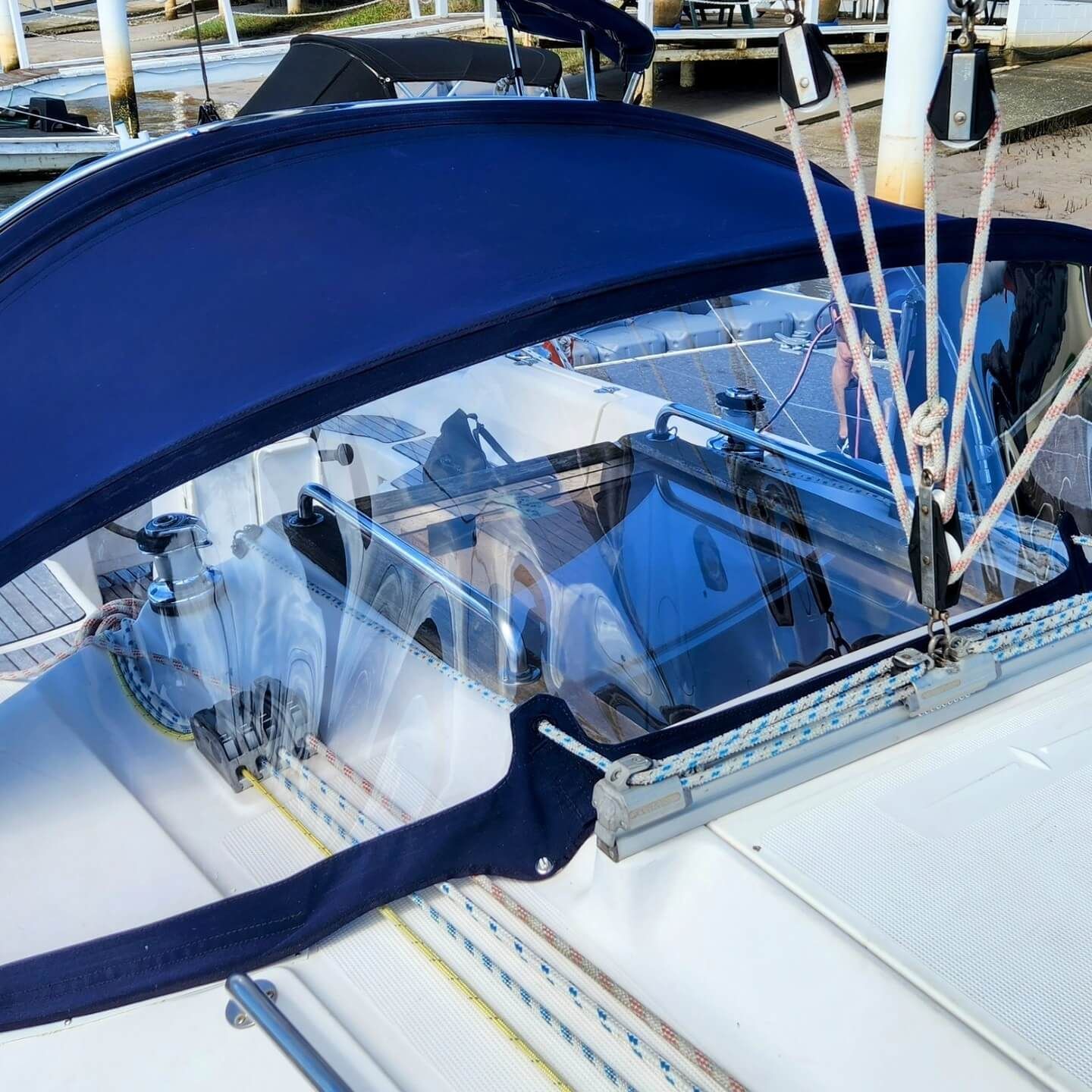 A Sailboat With a View of a Clear Screen — The Boat Cover Company In Buddina, QLD