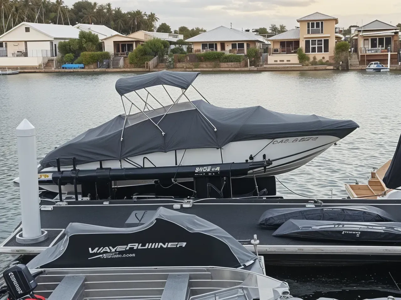 Gray Boat Cover and Waverunner Cover — The Boat Cover Company In Buddina, QLD
