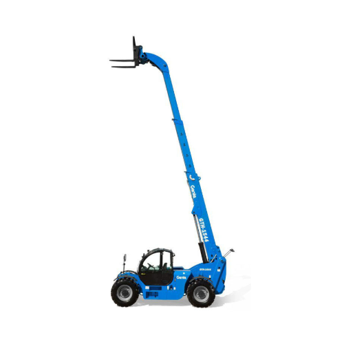 Genie GTH-1544 telehandler with 15,000 lb capacity and 44 ft. reach, built for tough material handling on job sites