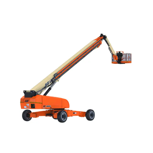 JLG 1850SJ 185 ft. straight boom lift, offering unmatched reach and stability for high-access tasks in large outdoor spaces