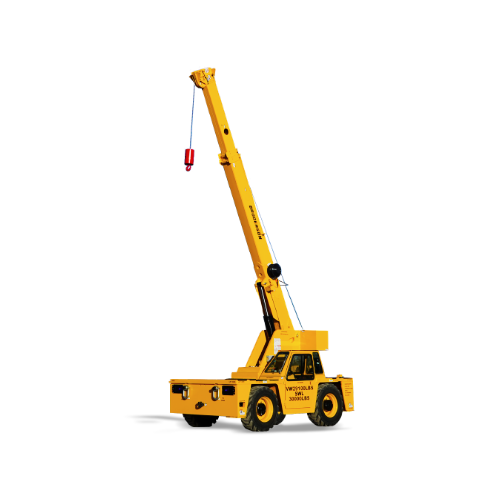 Carry deck cranes, compact and versatile, designed for lifting and transporting materials in confined spaces on sites