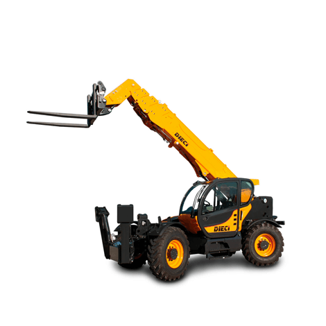 Dieci I-12.56 telehandler with 12,000 lb capacity and 56 ft. reach, built for demanding industrial and construction jobs