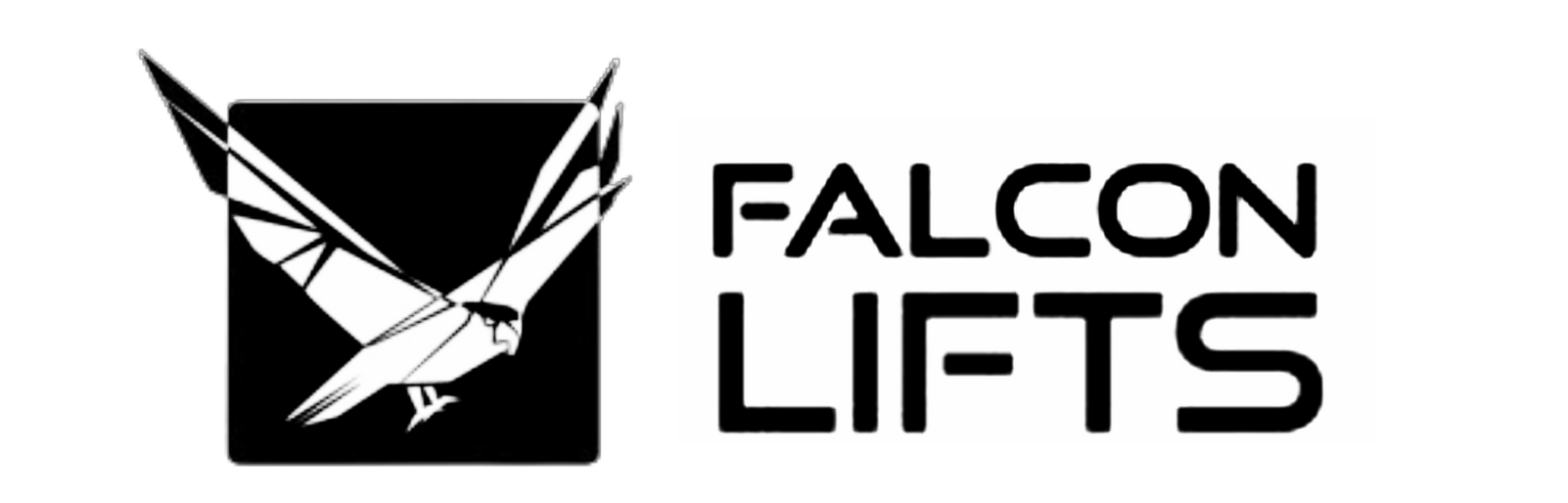 Falcon Lifts logo, representing innovative compact lift solutions for high-reach access
