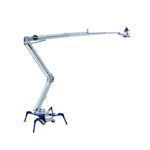 Falcon 105 Vario boom lift with 105 ft. reach, offering exceptional versatility and stability for high-access tasks