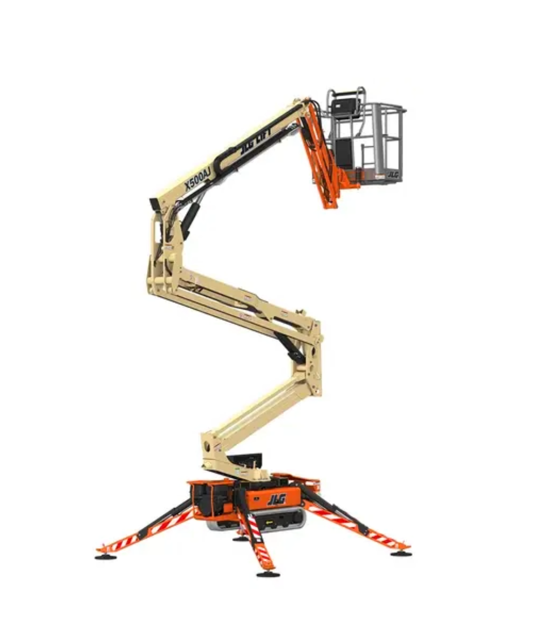 Reach more places with the JLG X500AJ compact crawler boom lift. It fits through standard double doors.