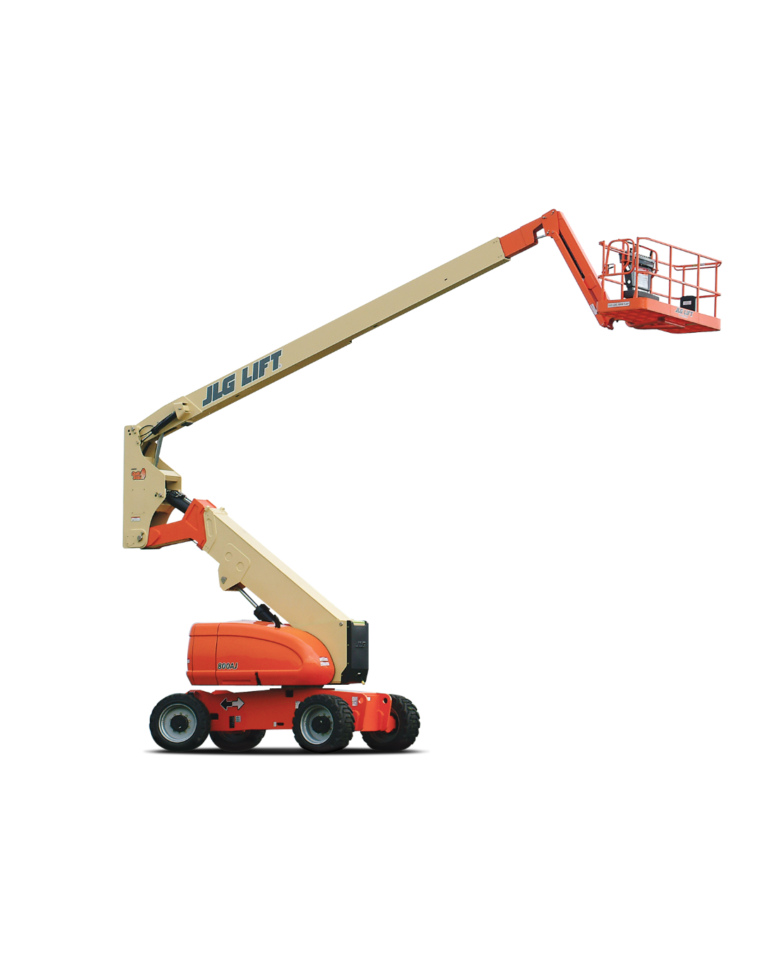 JLG 800AJ boom lift with jib