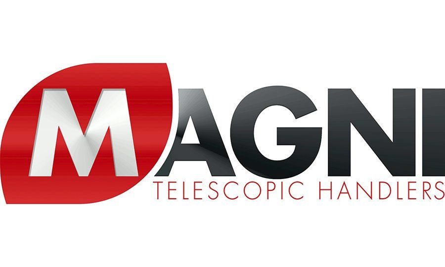A magni telescopic handlers logo on a white background