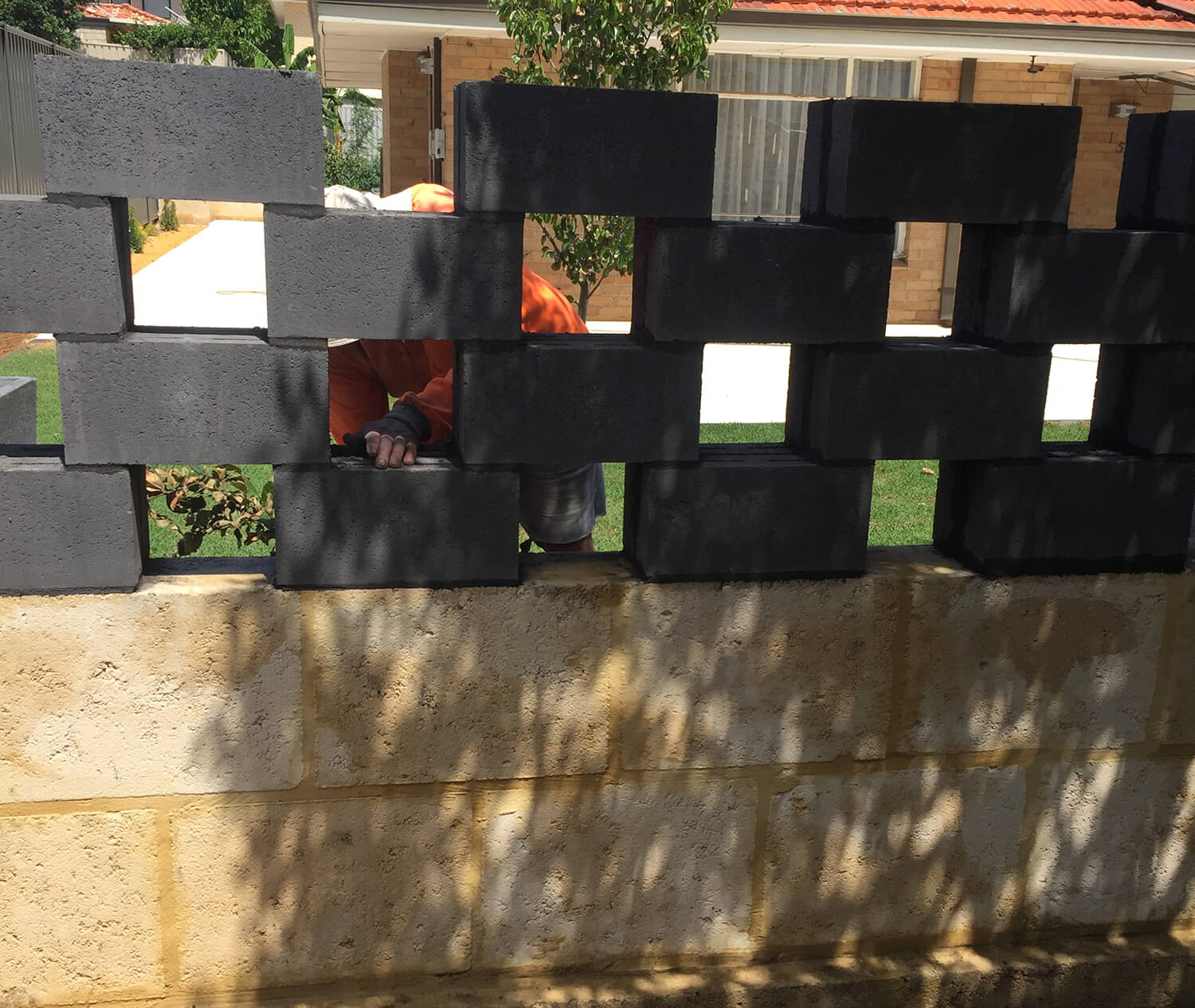 limestone fence wall perth