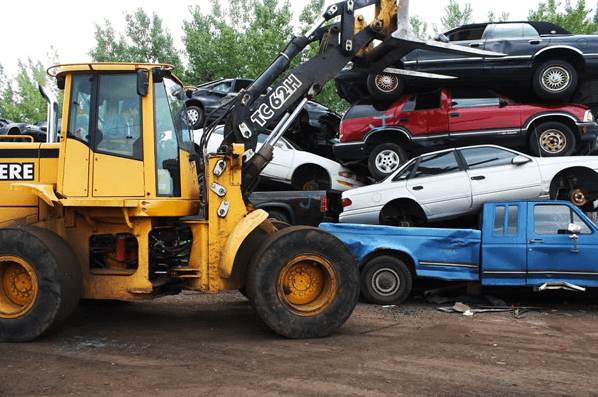 Placing The Car On Top — Kearny, NJ — Bibbs Auto Recycling