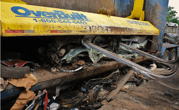 Car Crusher — Kearny, NJ — Bibbs Auto Recycling