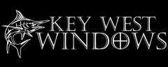 The logo for key west windows has a marlin on it.