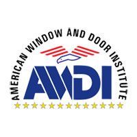 Logo for the American Window and Door Institute (AWDI), featuring the acronym AWDI, an eagle graphic, and yellow stars.