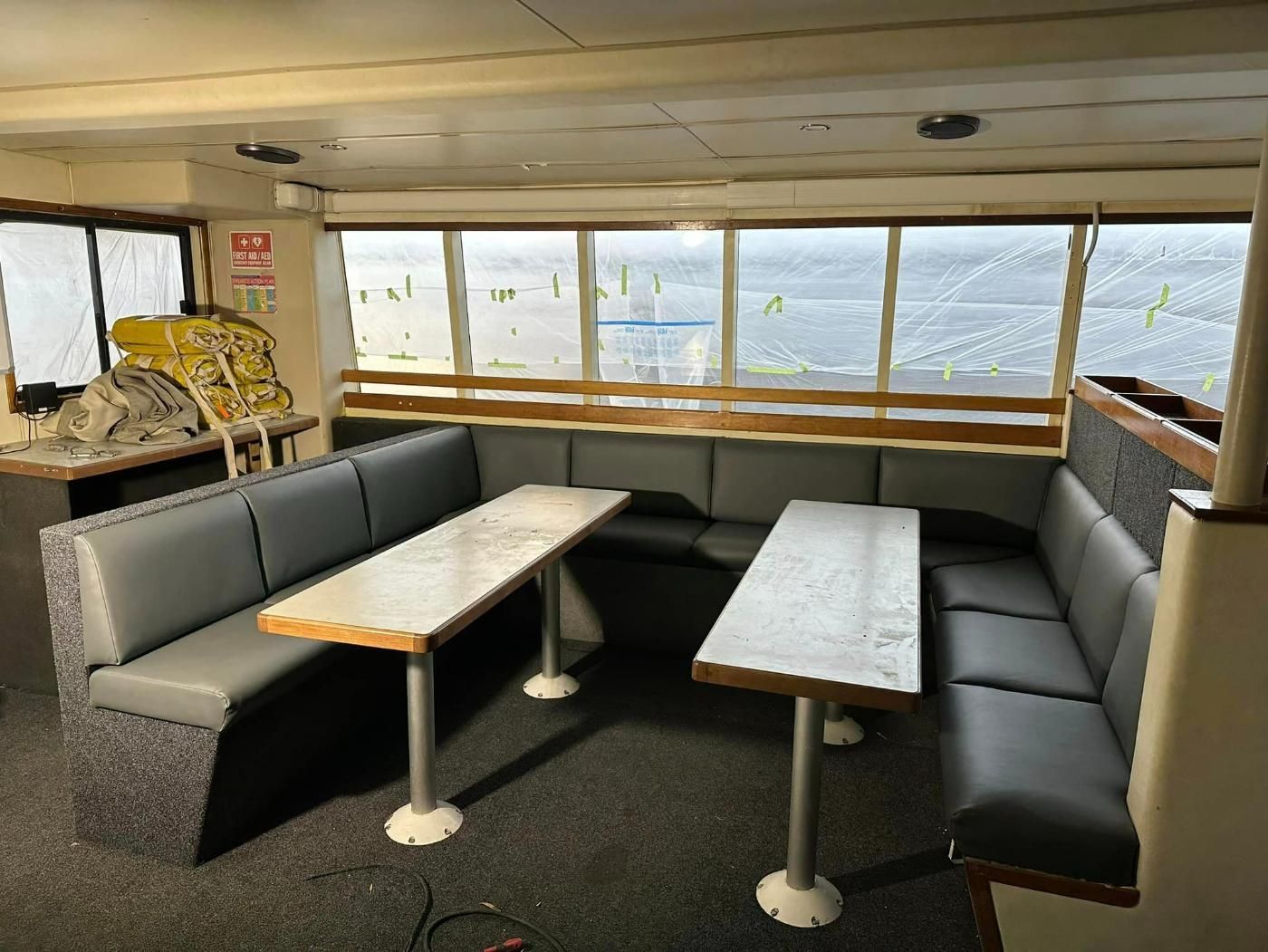 Tables And Chairs Inside The Restaurant — Cairns Vinyl & Canvas in Bungalow, QLD