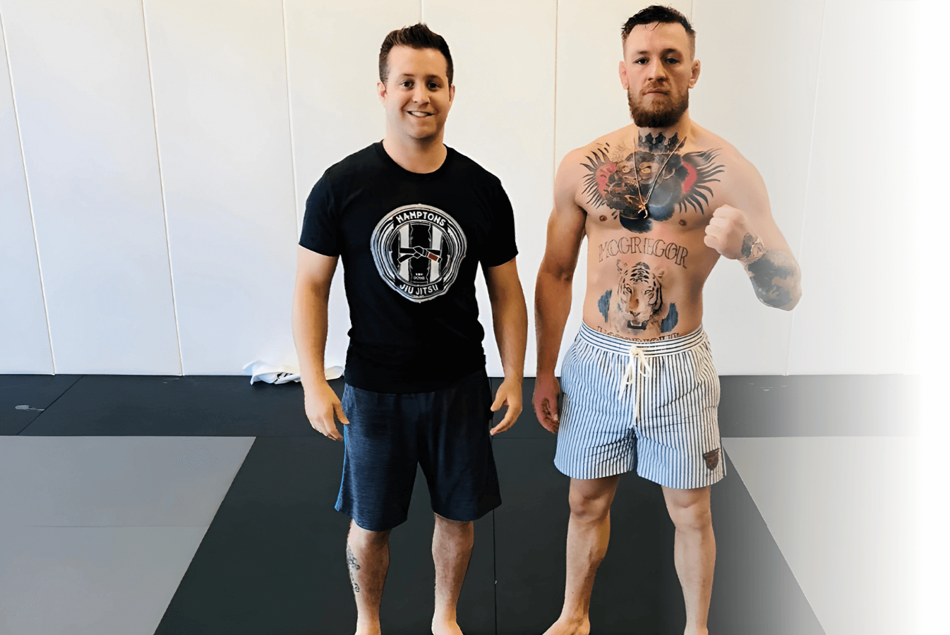 Professor Greg and Connor McGregor at Hamptons JJ