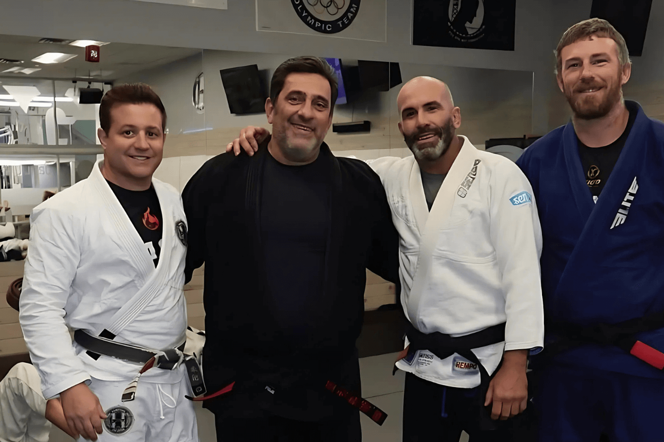 Adults practicing Brazilian Jiu-Jitsu at Hamptons Jiu-Jitsu in Southampton, NY for stress relief and energy.