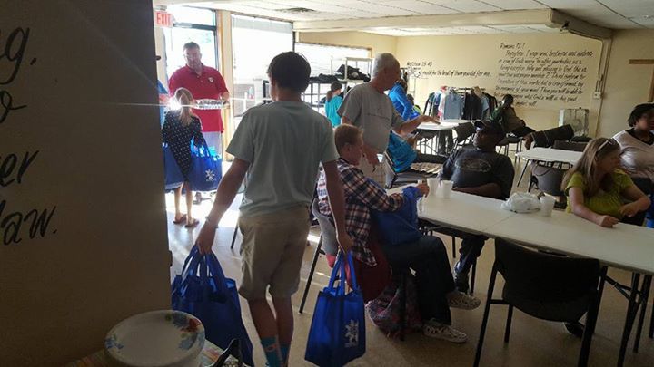 Distributing Snuggle Sacks for Homeless